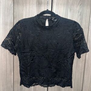 Streetwear Society Black Lace Blouse